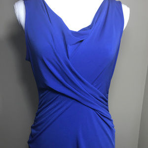 New York & Company Small Blue Sleeveless Blouse